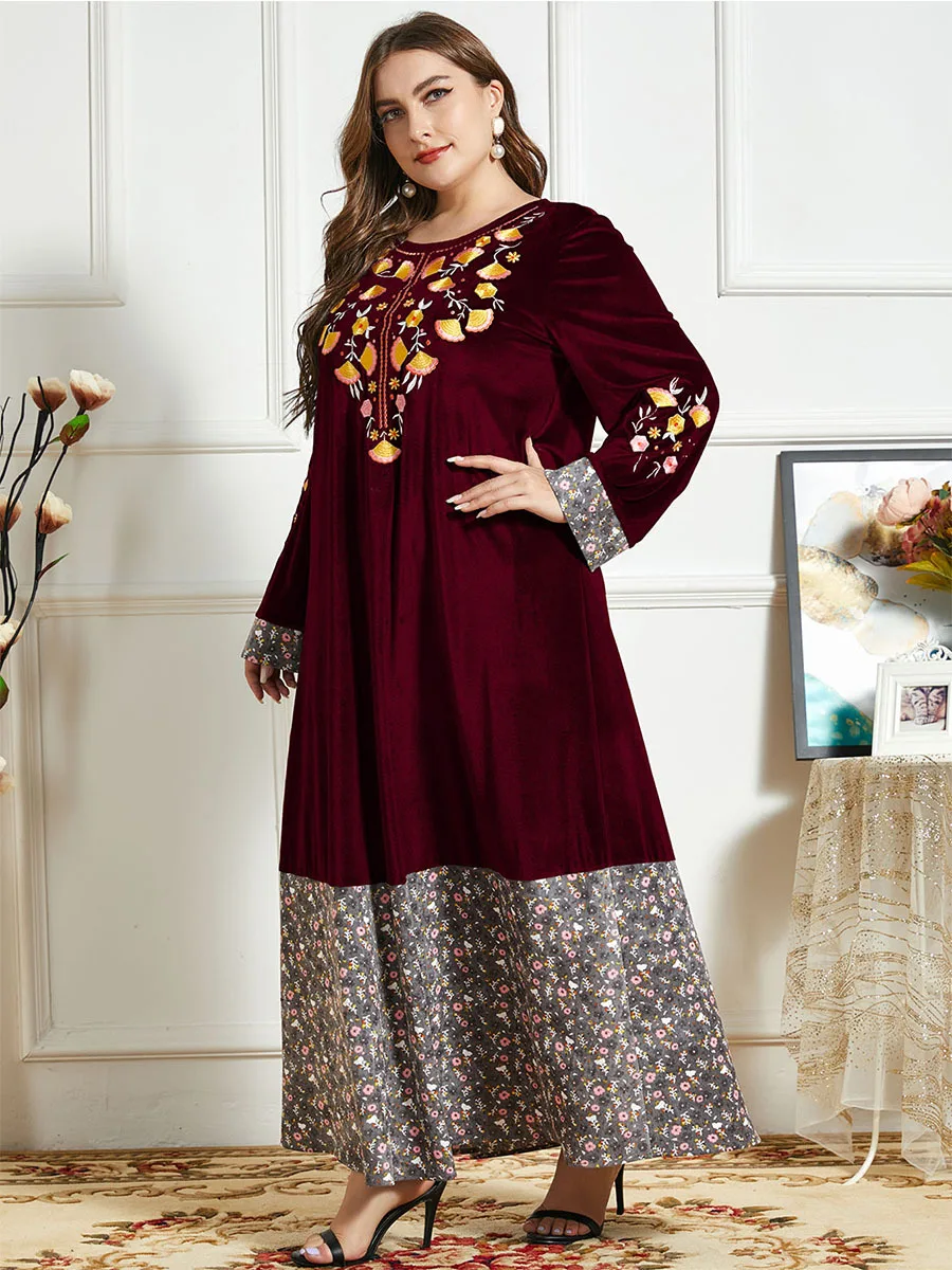 Plus Size Embroidery Dresses Original 