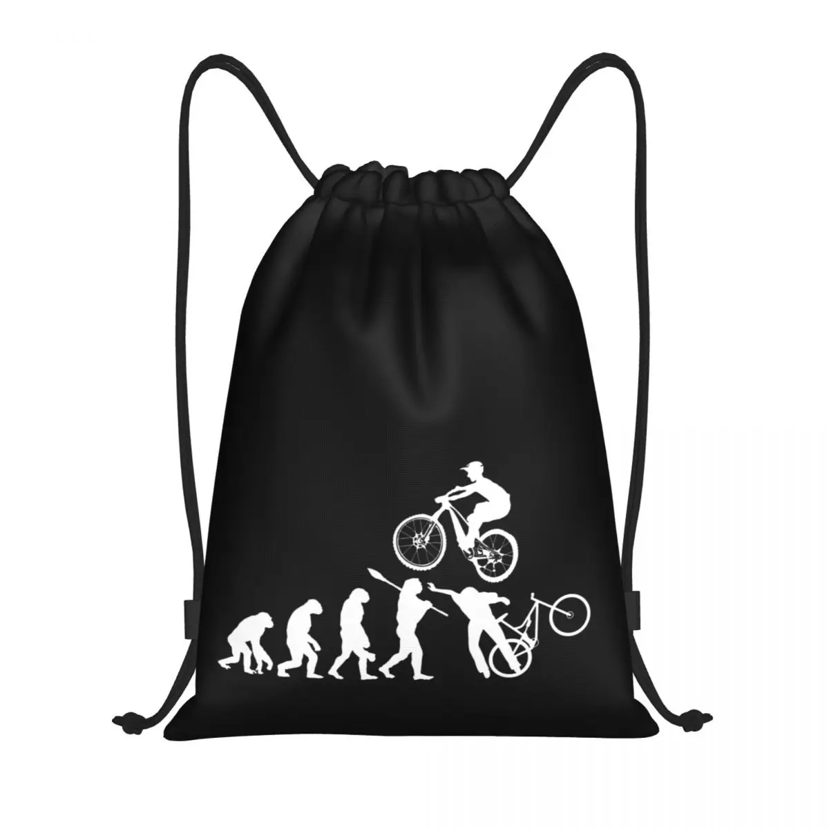 

Drawstring Bags Gym Bag Mountain Bike Evolution Cycling Sports activities Novelty Backpack Drawstring drawstring design Joke