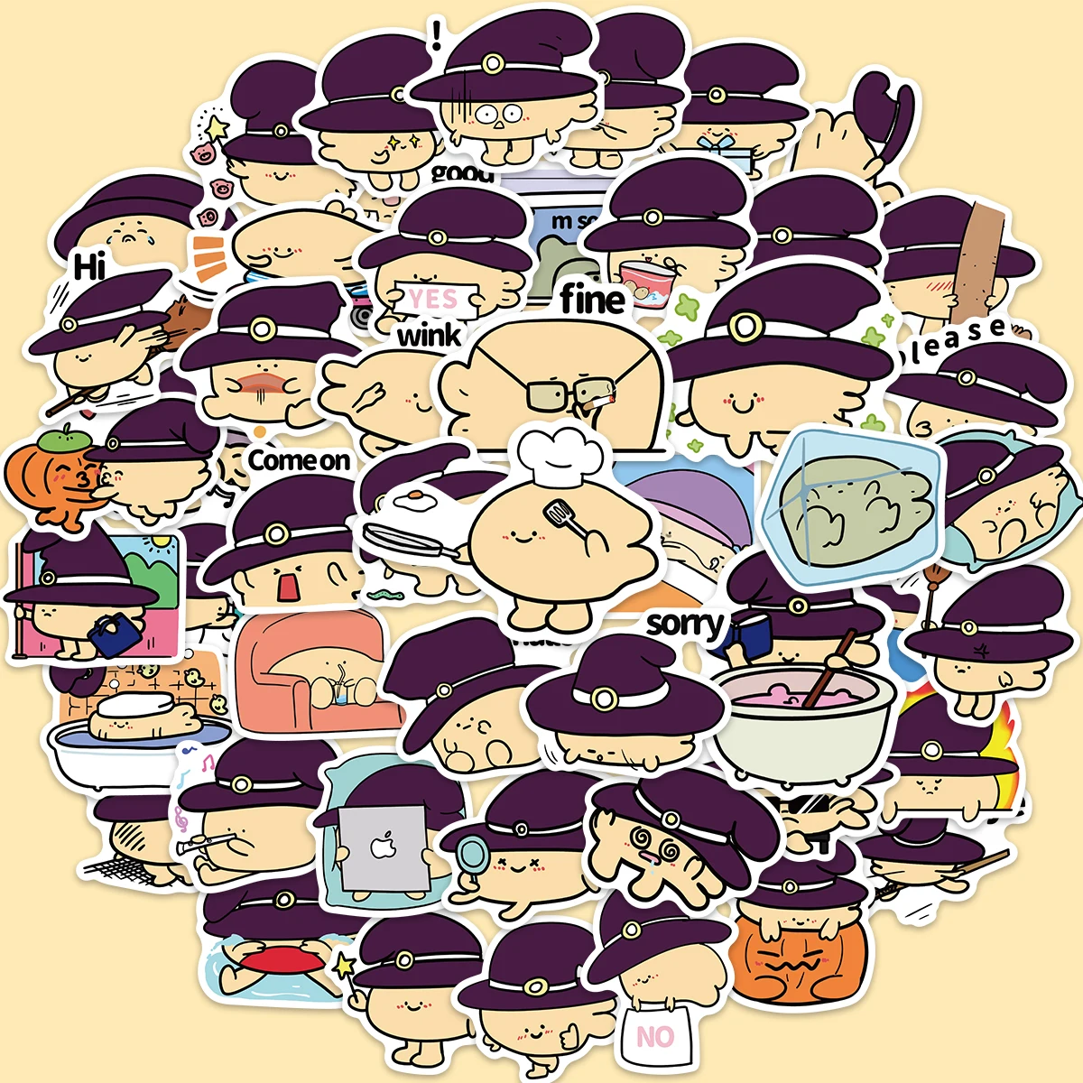 

10/50pcs Kawaii Cartoon Cute Stickers DIY Motorcycle Phone Skateboard Guitar Laptop Car PVC Sticker Pack Decal Graffiti Toys DIY