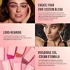 Vegan Cruelty-Free Big Volume Cream Blusher Highlighter Long Lasting High Pigment Face Blush Lip And Cheek Tint Balm Blush Stick 4