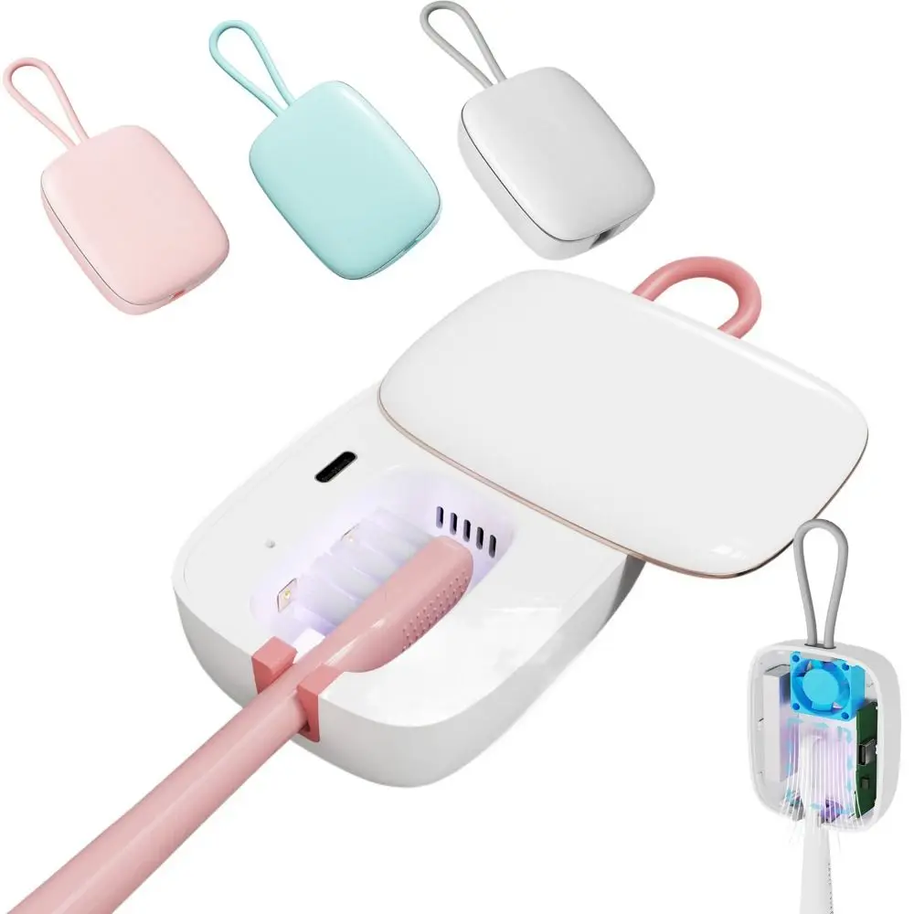 건조 및 살균 칫솔 상자 걸이용 끈 포함 UV 칫솔 살균기 사용이 간편한 다기능 제품