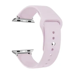 Premium Soft Silicone Smartwatch Strap - Universal Fit Bracelet for 42(S3)-44-45-46-49mm (20 Vintage rose)