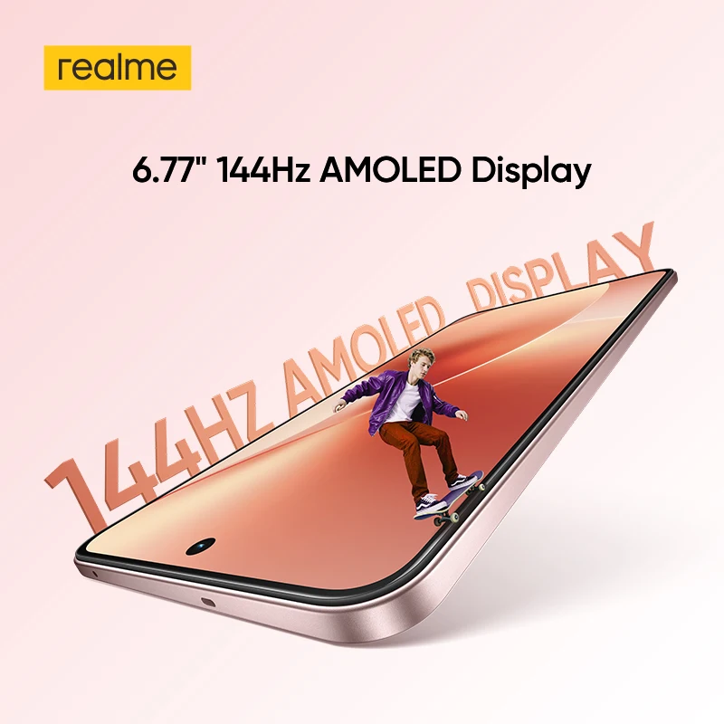 Première mondiale : Smartphone realme 15 5G avec processeur Dimensity 7300+ 5G, écran AMOLED 6,77 pouces 144 Hz, NFC