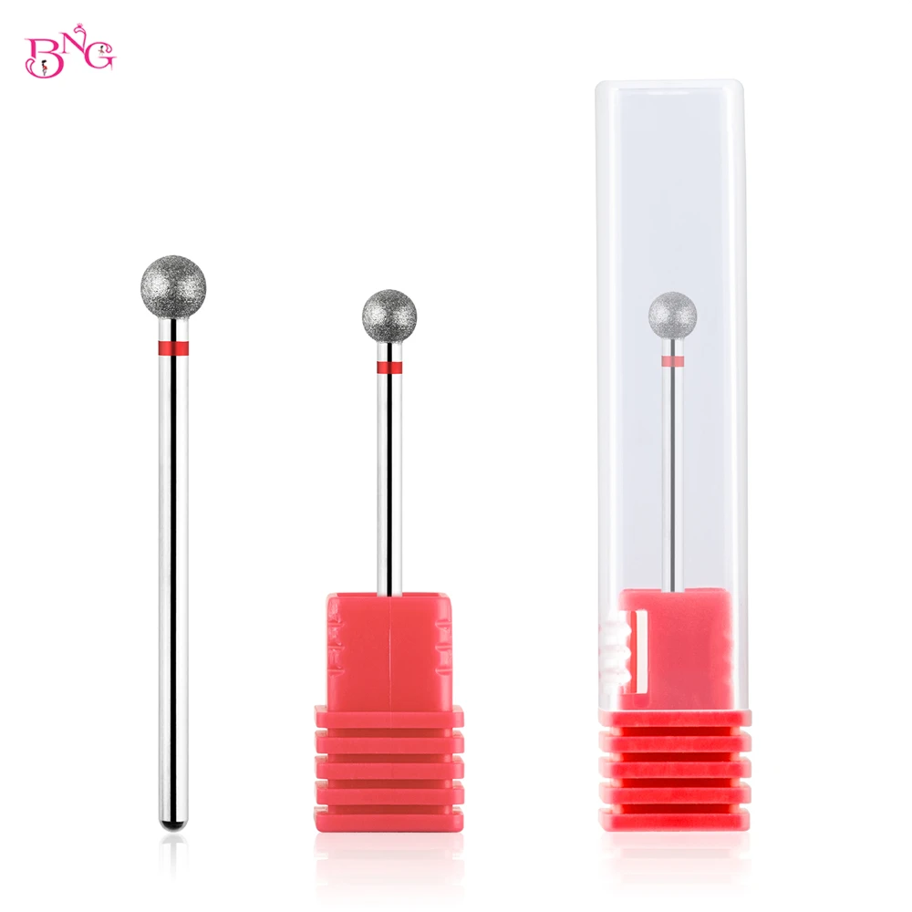 Nail Drill Bits 5Pcs/set Nail Drill Bits Cuticle Clean Diamond Ball Head Burrs Nail Bits Professional Dead Skin Manicure Tool Safety Removal nail art tools nail drill bit nail drill bits nail drill nail drill set nail drill kit