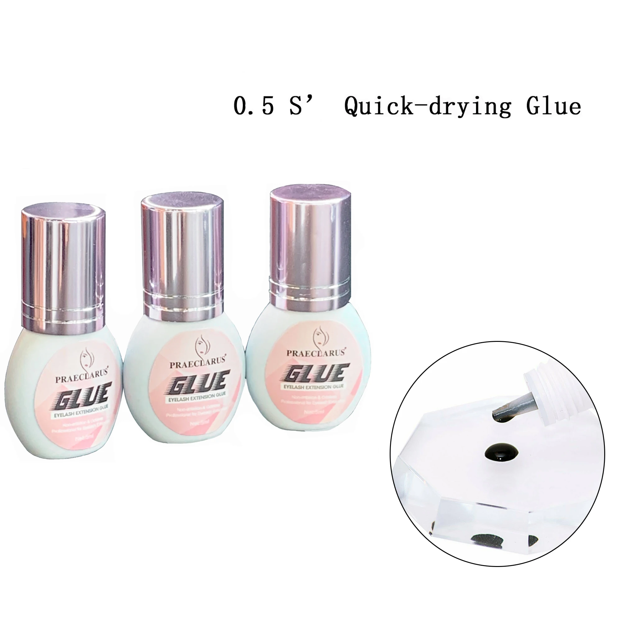 

[SHIP ON 24 HOURS]5ml False eyelash glue 0.5 Seconds Fast Dry For Individual Lash Extension Safe Adhesive In False Eyelash