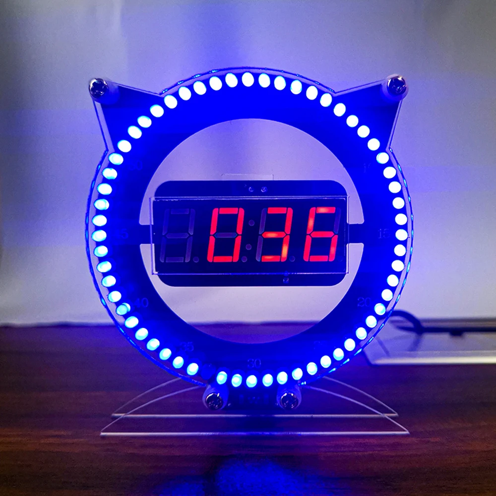 Electronic Alarm Clock Kit Light Controlled Temperature Creative