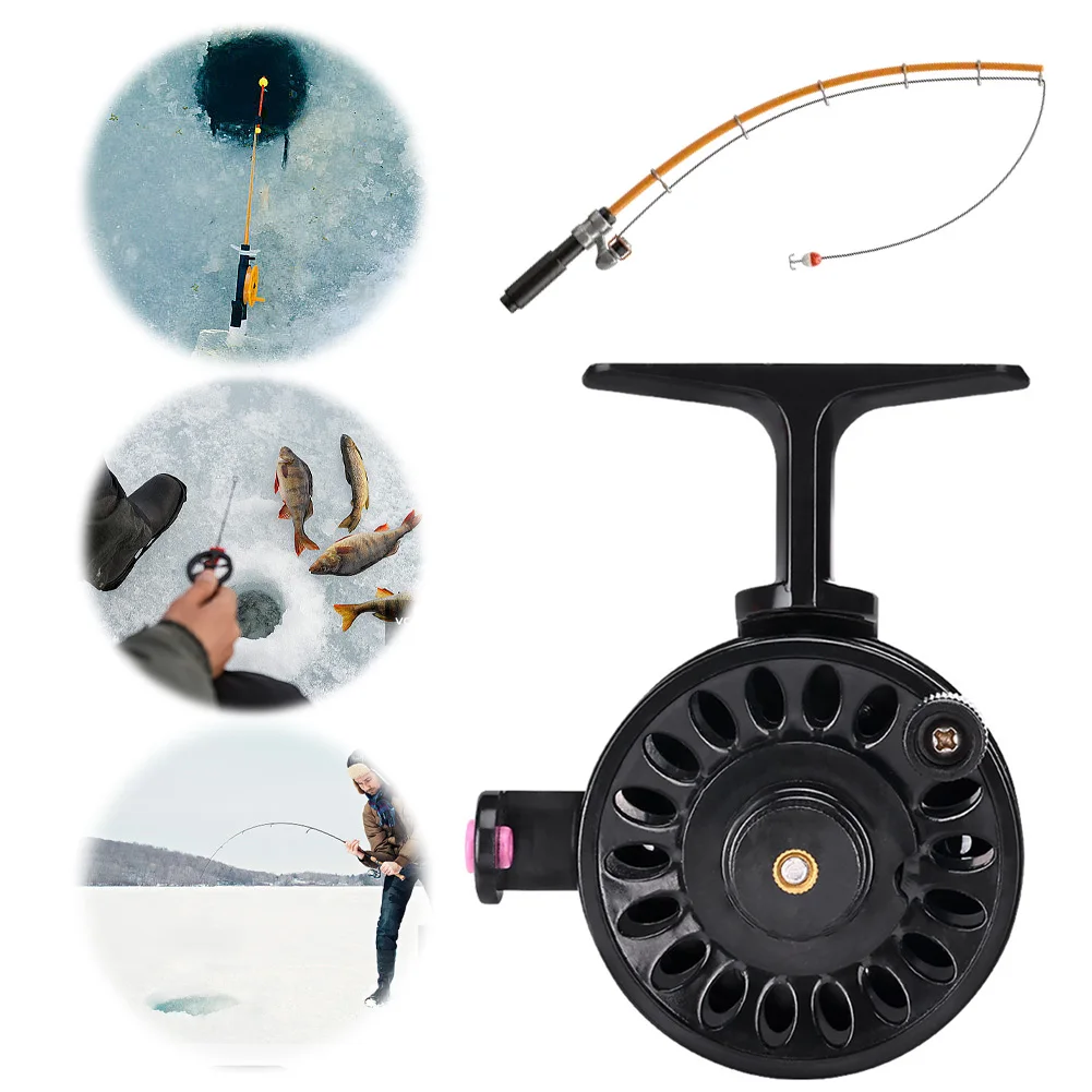 Moulinet pêche à la mouche léger ABS pour glace traite brochet accessoires pêche hivernale
