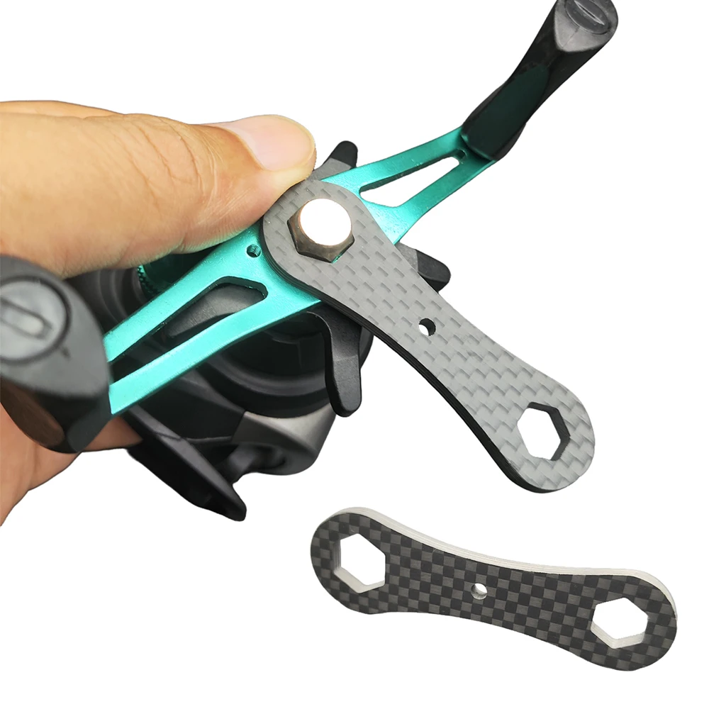 Fishing Reel Handle Nut Wrench Tool Carbon Fiber for DAIWA for SHIMANO