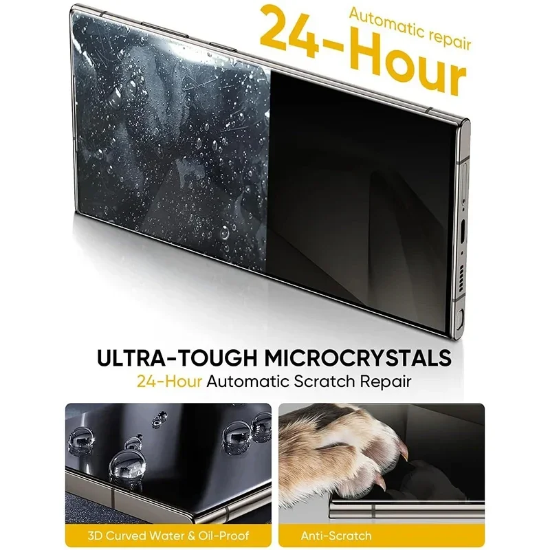 4-Pack Privacy Hydrogel Film Screen Protector Set