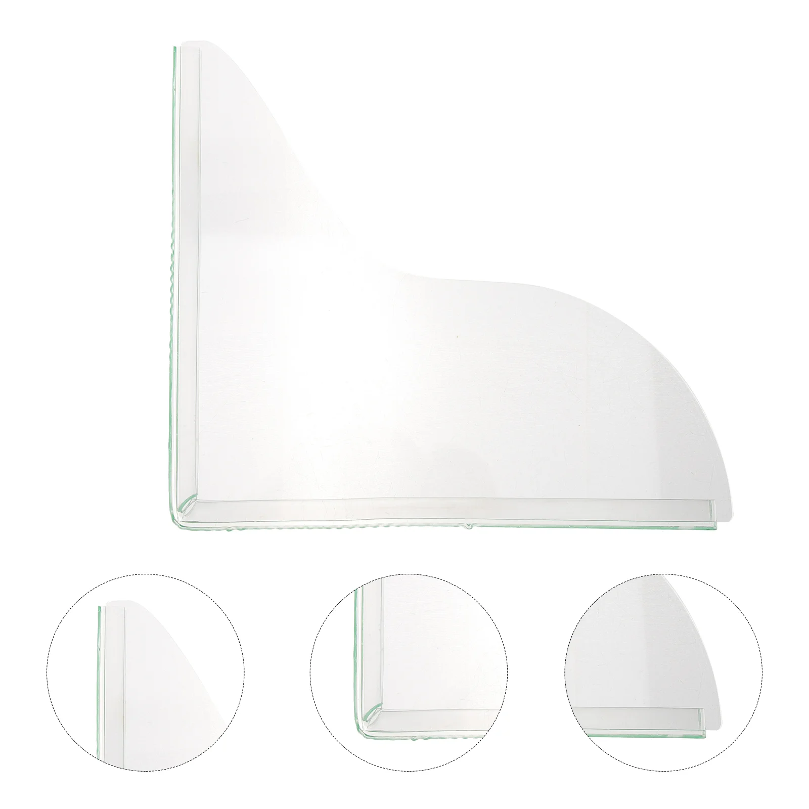 

2 Pcs Shower Splash Guard Bath Sink Set Acrylic Water Dam Transparent Flexible for Tub Threshold Practical