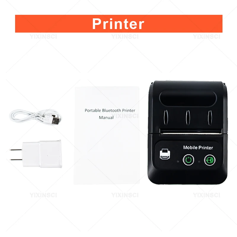 58mm Portable Thermal Receipt Printer Mini Size To Carry On Works With Android & iOS Handheld Wireless Bluetooth Printer mini printer Printers