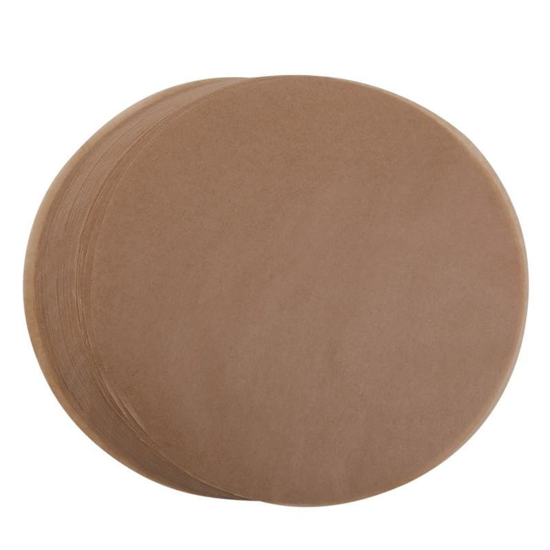 Unbleached Parchment Paper Cookie Baking Sheets,7 Inch Premium Brown Parchment Paper Liners For Round Cake Pans Circle,Non-Stick
