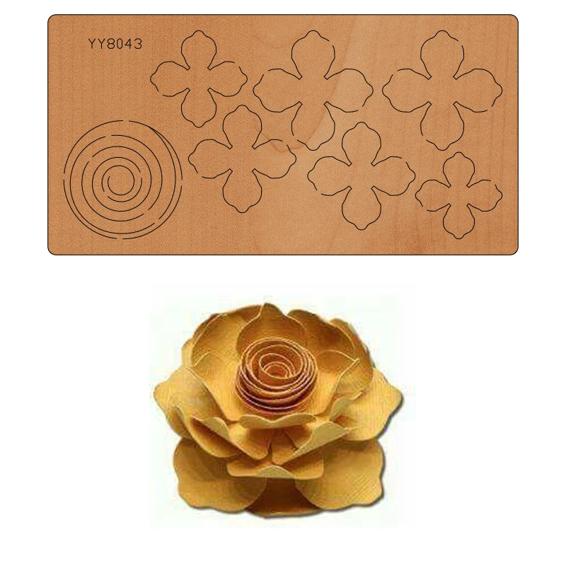 

New type of flower and wooden model YY8043 is suitable for all cutting machines on the market die cuts