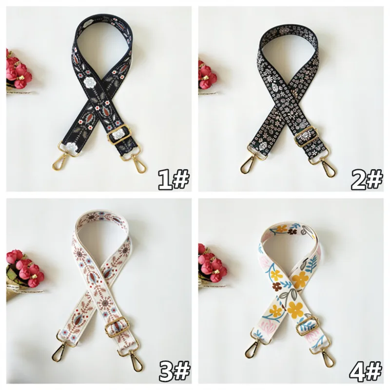 DIY Rainbow Adjustable Bag Strap for Handbag Cross Body Nylon Wide Shoulder Strap Belt Replacement Handles Accessories