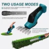 2 in 1 Cordless Hedge Cutter Electric Grass Trimmer Garden Branch Pruning Shears Lawn Hedge Fence Weeder Mower Gardening Tool 4