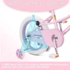 Retro-Style 12-20 Inch Kids Bike with Training Wheels and Kickstand for Girls