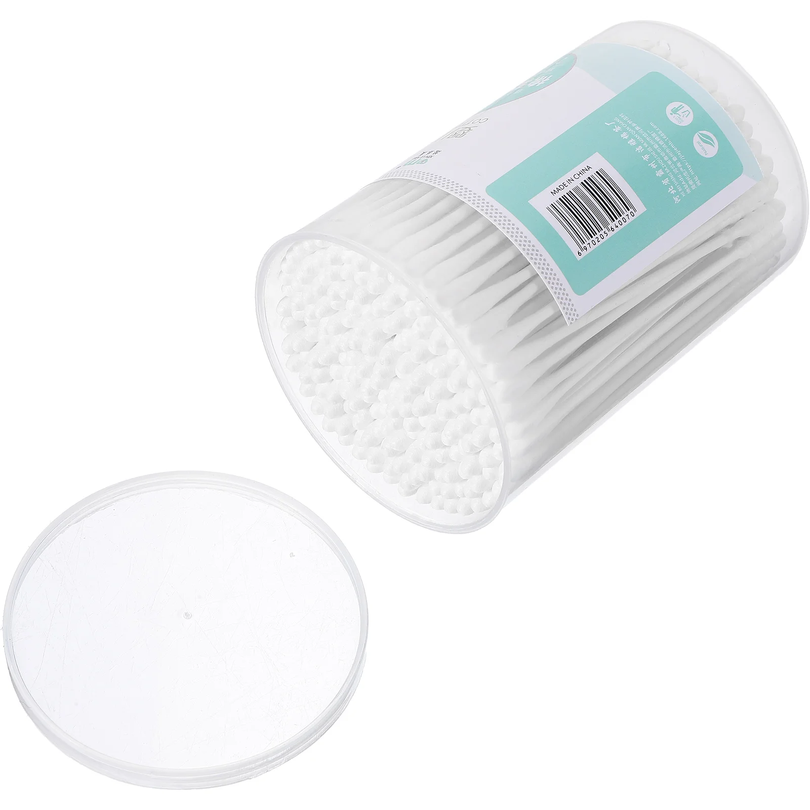 200 Pcs Manicure Cotton Swabs Buds with Different Heads Spherical Safe Baby Care White 6