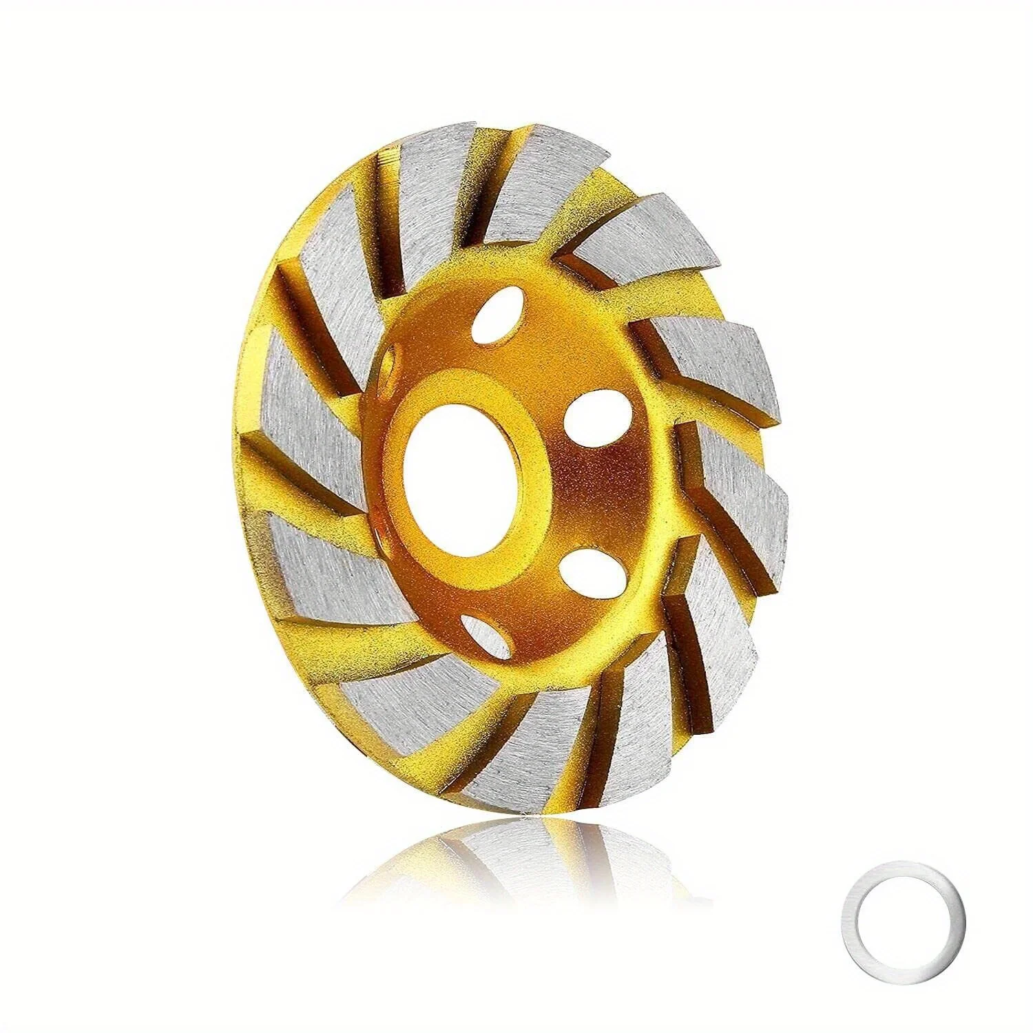Grinding Wheels 4 Inch Concrete Turbo Diamond Grinding Cup Wheel 12 Segs Heavy Duty Angle Grinder Wheels For Angle Grinder