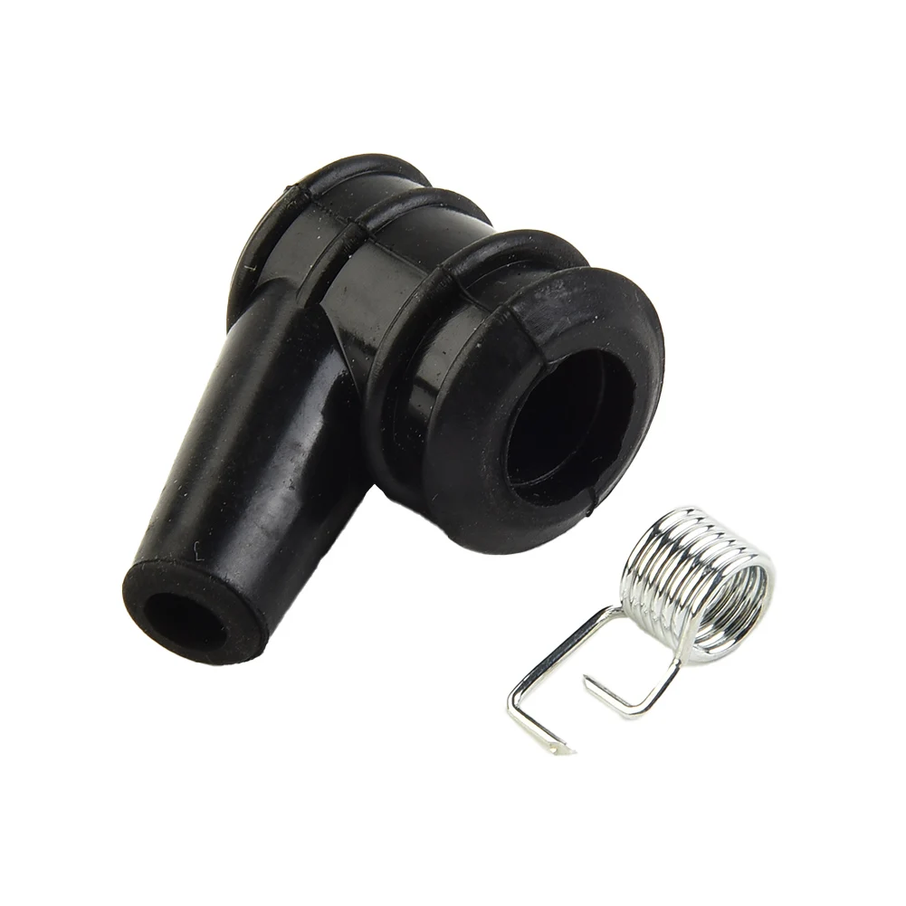 Rubber Spark Plug Cap Cover For 5mm HT Lead Black Rubber Products For Mower Blower Strimmer String Trimmer Parts Accessories