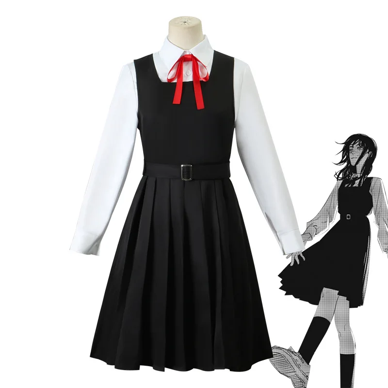 Anime homem motosserra asa mitaka cosplay traje temporada 2 jk uniforme  escolar guerra diabo vestido camisa meias gravata roupas de halloween -  AliExpress