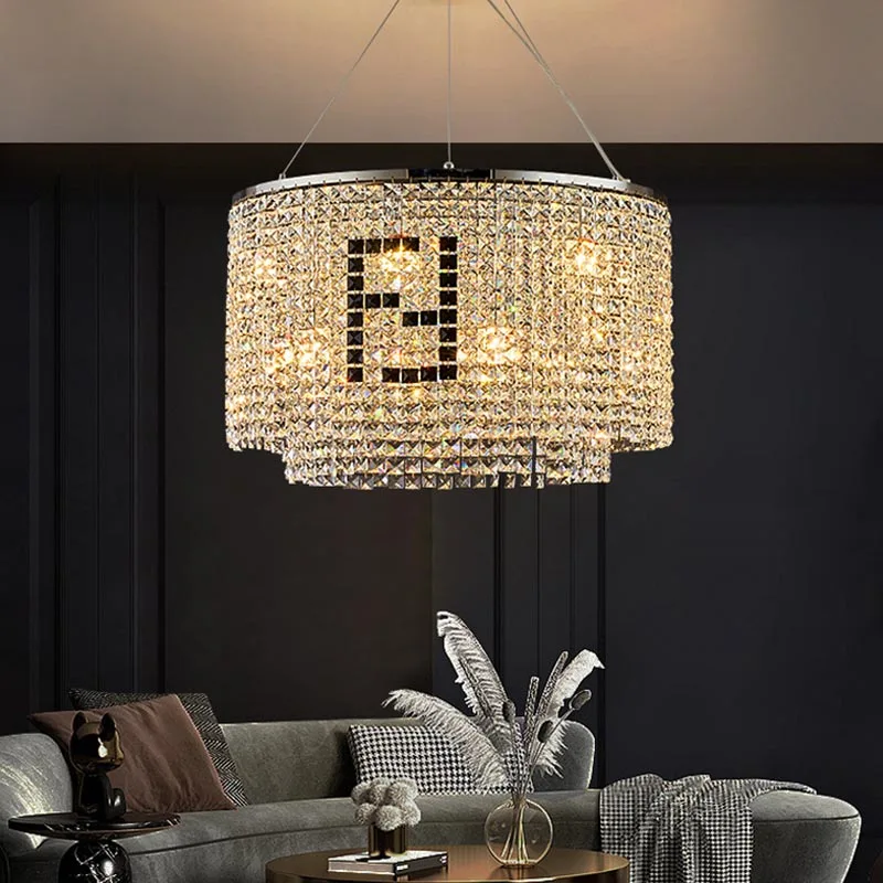 

Luxurious Modern Modern Chandelier Home Decoration Bedroom Dining Living Room Crystal Pendant Lighs Led Ring Lighting Fixtures