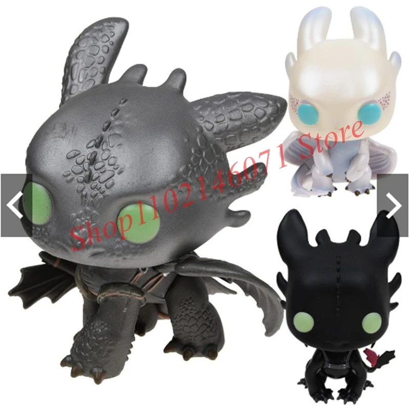 2024 Newhow To 686 # Train Your Dragon Toothless Light Fury 687 # Figure Model Toy 10Cm Pvc Doll Collection Toys For Toys Gifts