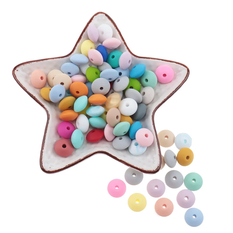 1000PCS 실리콘 렌즈 콩 beads12 * 7MM