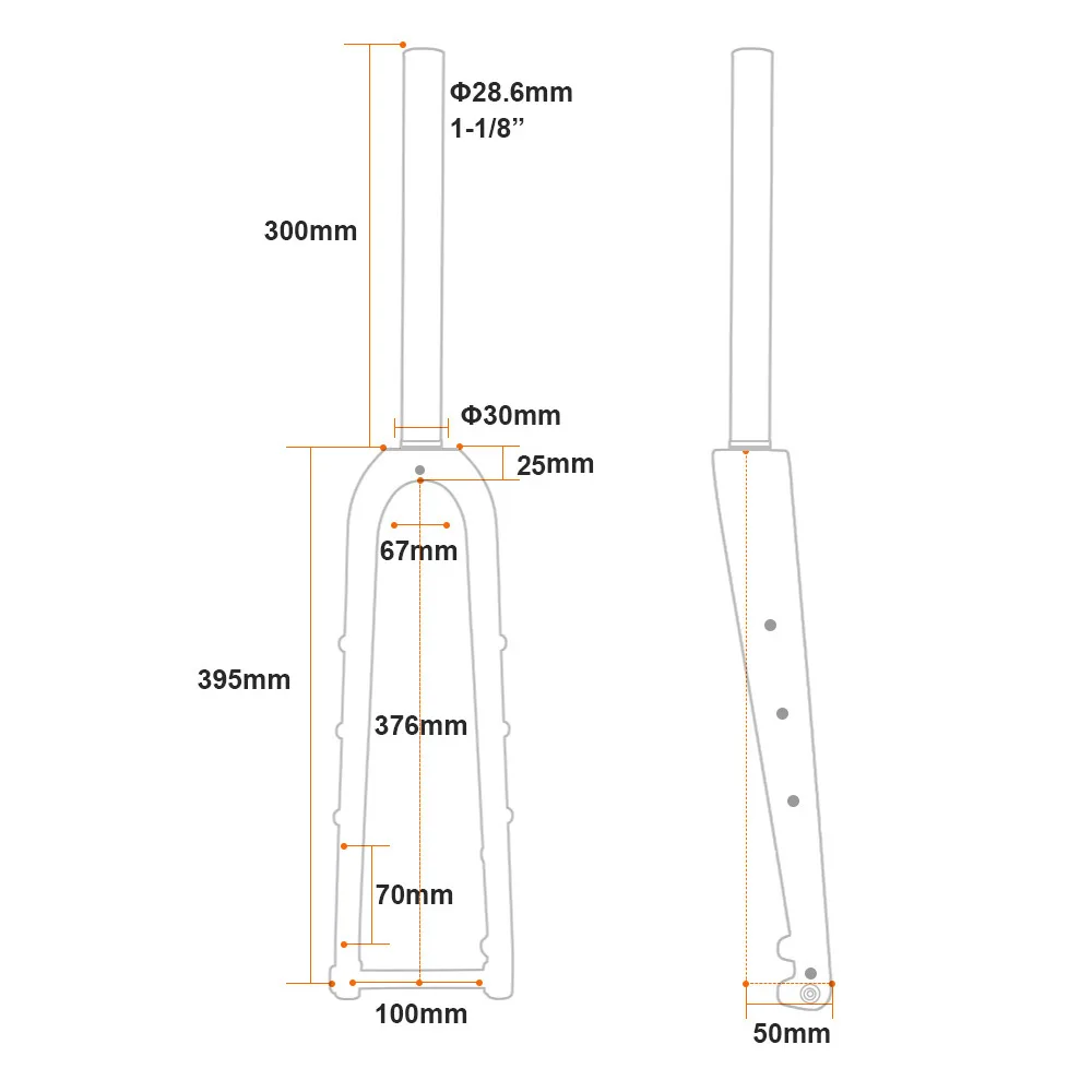 T800 COACHEY Bicycle bike  Carbon Disc Gravel Fork 1-1/8 700*45C Thru-Axle Tube Gravel Road Bike Disc Fork