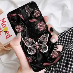 Elegant Beauty Pink Butterfly Phone Case - Silicone s for Redmi note8Pro (A1)