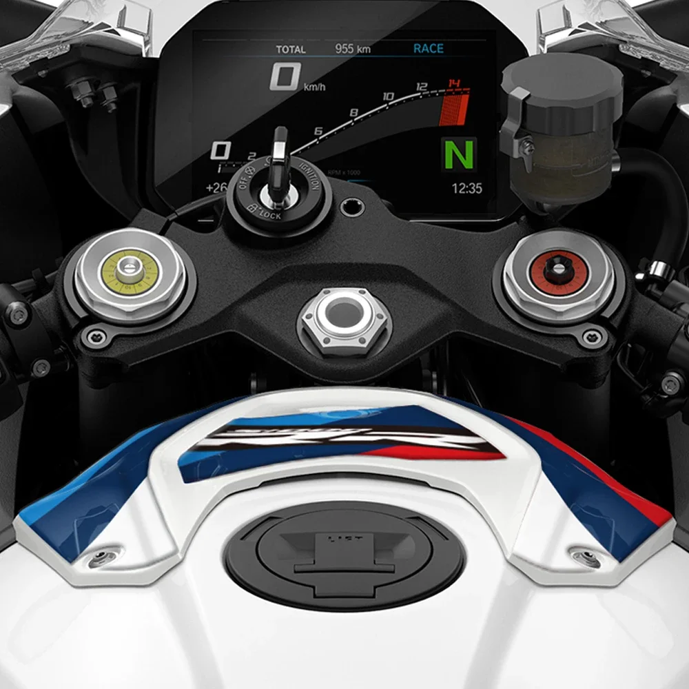 Motorcycle Tank Trim Panel Protector 3D Gel Paint Protection Decal For BMW S1000RR M Motorsport