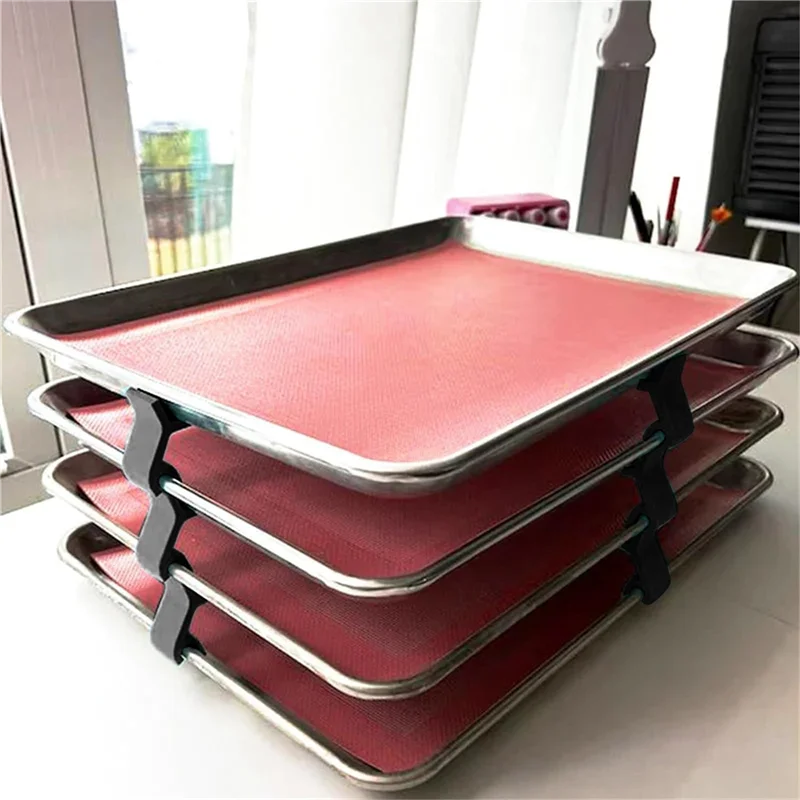 12PCS Baking Sheet Stackers Tray Stackers Baking Sheet Rack Tray For Cookie Sheets For Kitchen, Picnic, BBQ