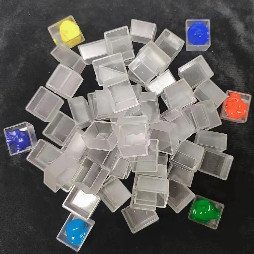 Barteen Pans For Watercolor Palette Pigment Plastic Empty Pans Or Art Painting Palette Supplies Transparent Pan And White Pan color palette watercolor palette watercolor paint pans