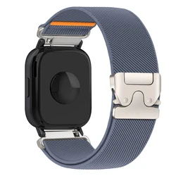 Versatile 22mm Nylon Strap - Elastic Replacement Bracelet Belt for Redmi watch 5 Active (Blue gray)