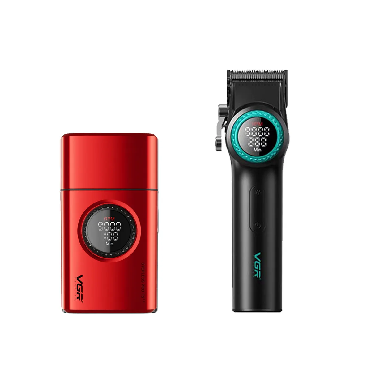 VGR ماكينة تشذيب الشعر ماكينة حلاقة احترافية شفرات...