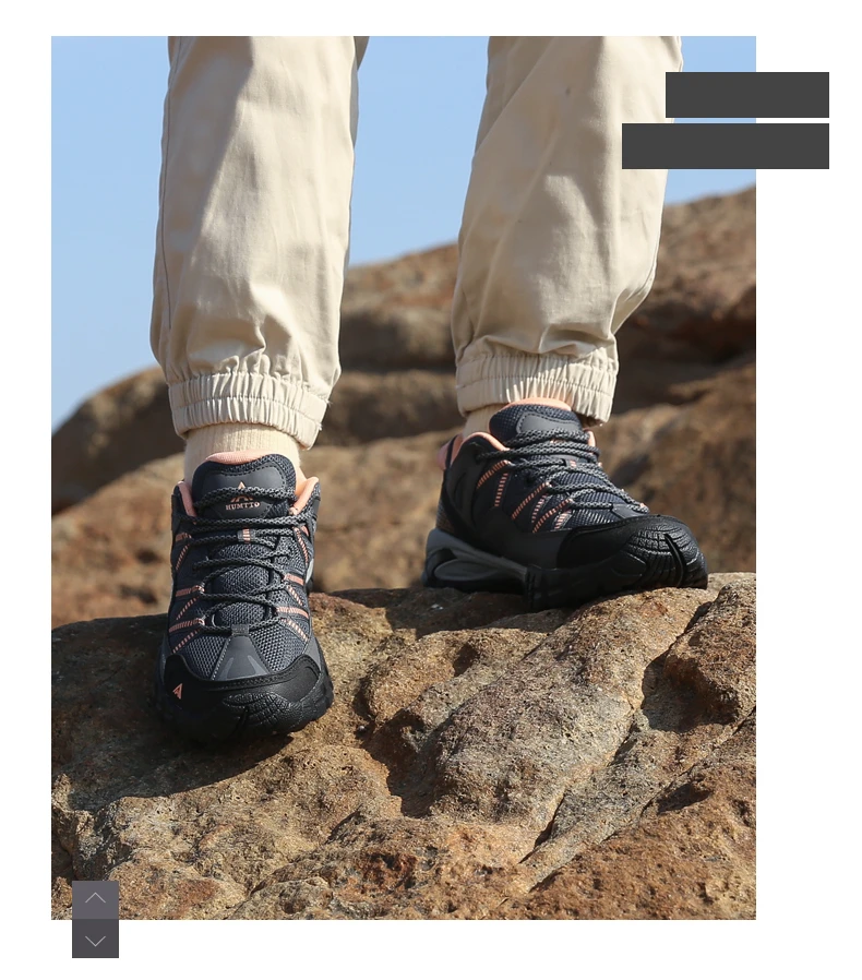 HUMTTO Wanderschuhe für Damen, verschleißfeste Outdoor-Damen-Sportschuhe, Schnür-Kletter-Trekking-Sneaker für Damen 110609 B – Detail 9