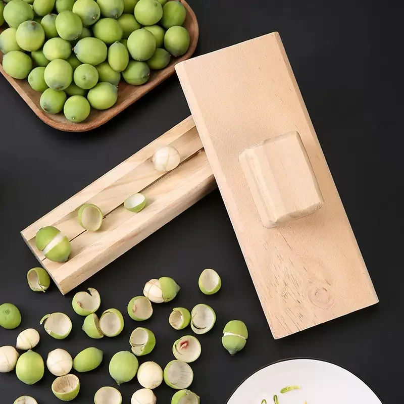 Chestnut Can Opener, Solid Wood Peeler, Raw Chestnut, Lotus Seed Machine, Household Cross Shaped Chestnut Opener Tool
