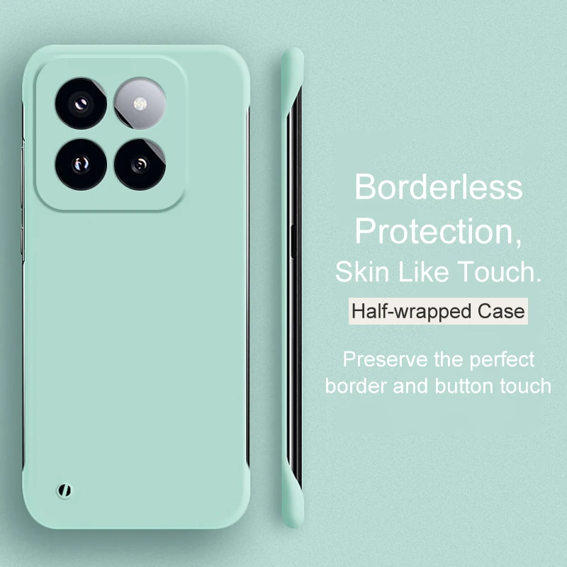 Ultra-Thin Candy Color Borderless Hard Case - Sleek Protective Back Cover Coque
