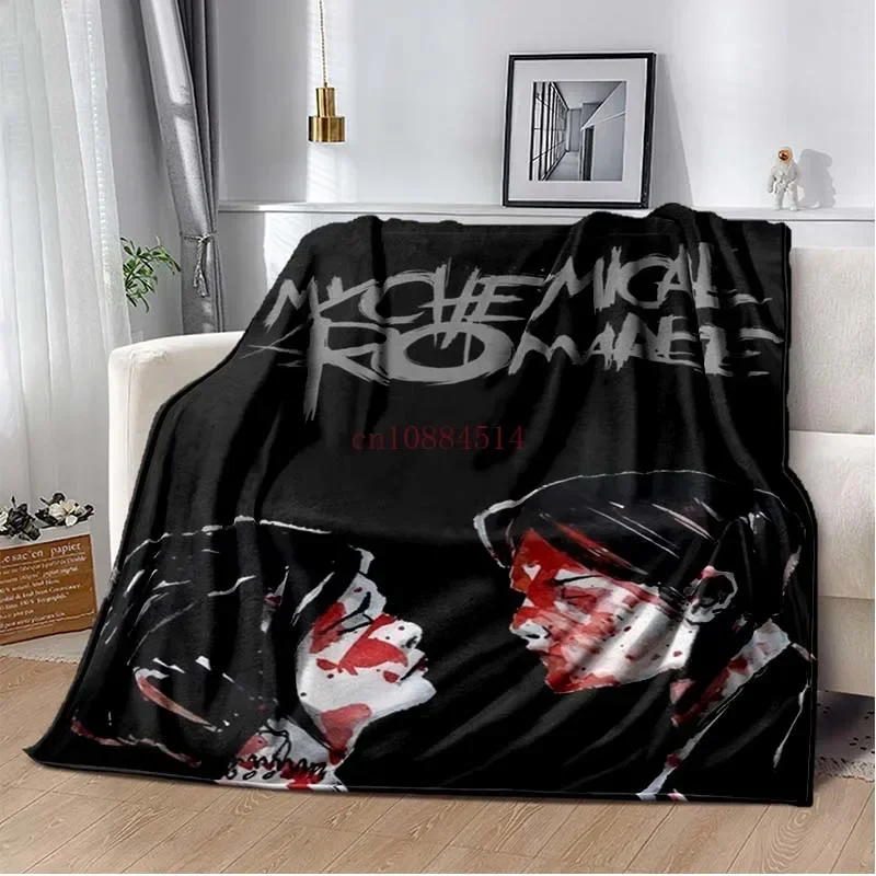 My C-Chemical R-Romance Band Printed Blankets,Kid's Baby Throw Blanket,for Bedroom Living Room Sofa Bed Car, Brithday Gift 3