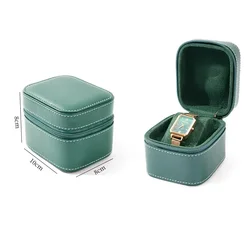Deluxe PU Leather Portable Watch Storage Case with Removable Cushion (Gr)