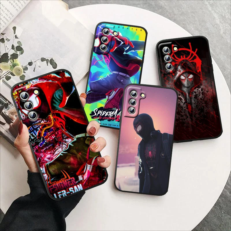 

Cute Avengers Spiderman For Samsung Galaxy S23 S22 S21 S20 S10 S9 Ultra Plus Pro 4G 5G silicone Soft Black Phone Case