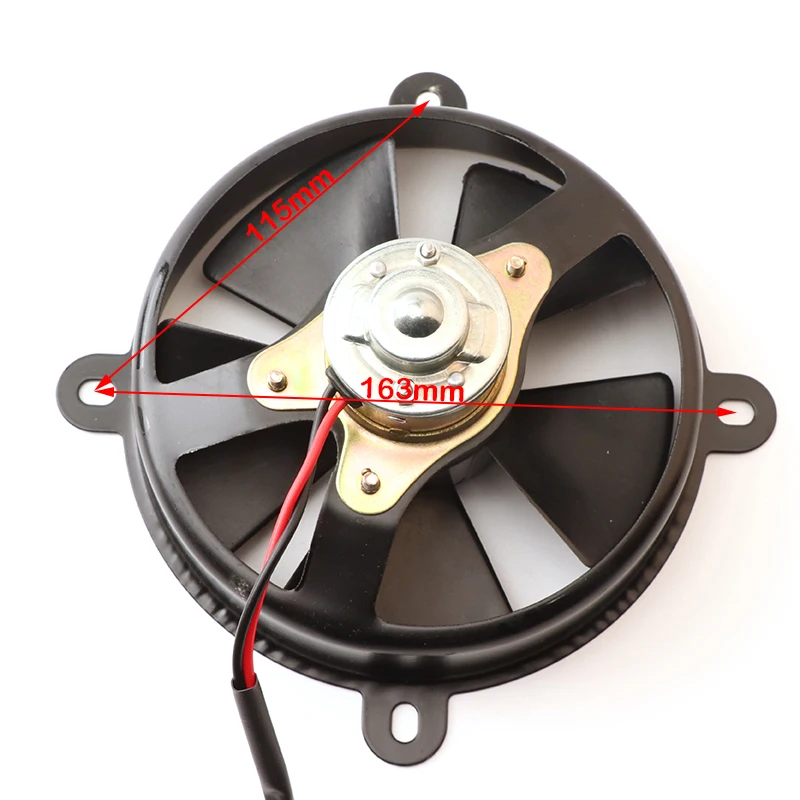 Universal Motorcycle Cooling Fan Radiator DC Cooler Power Fan Fit For 200-250cc Water-cooled Engine ATV Quad Go-kart Motocross
