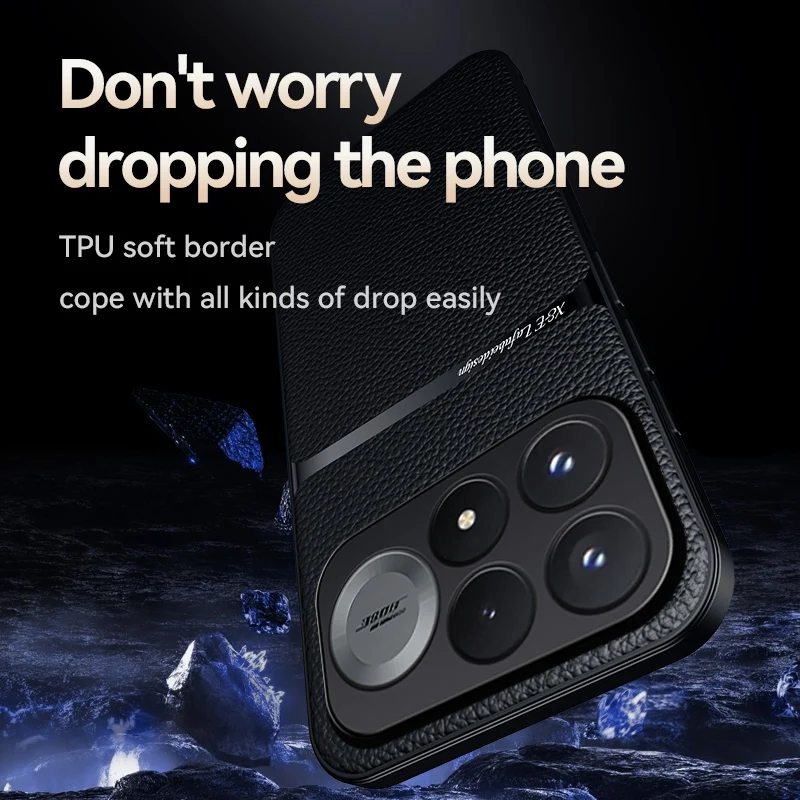 Magnetic PU Leather Ultra-Thin Phone Cover with Camera Protection