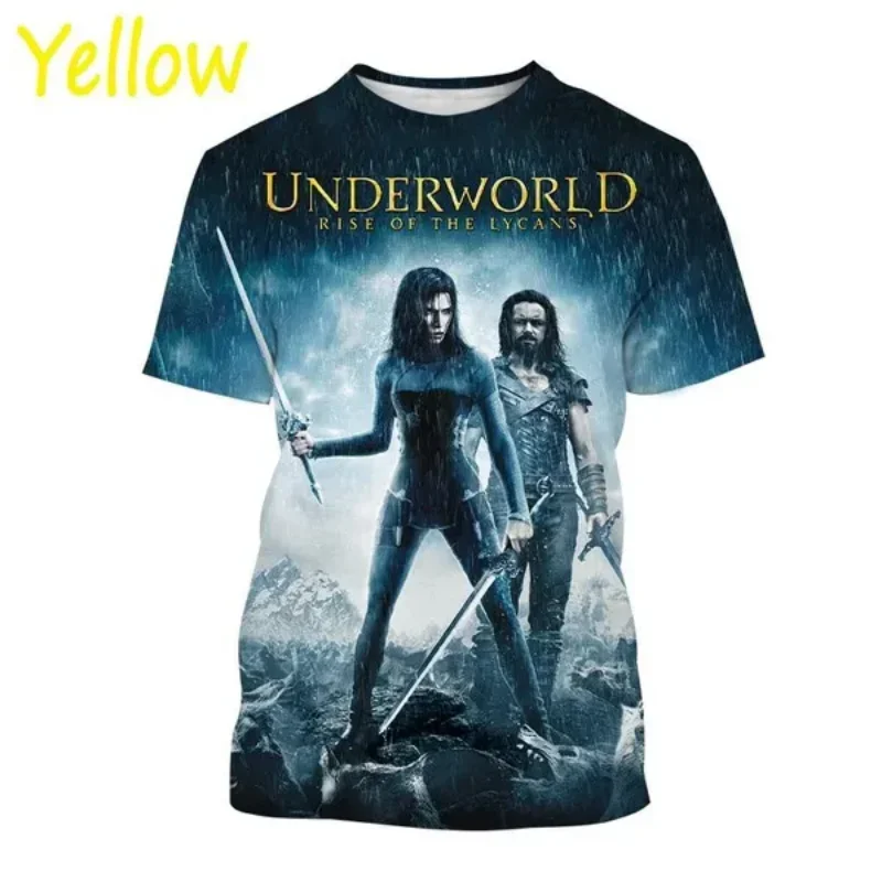 Fashion Personalized Men Clothing Sci-fi Movie Underworld 3D Print