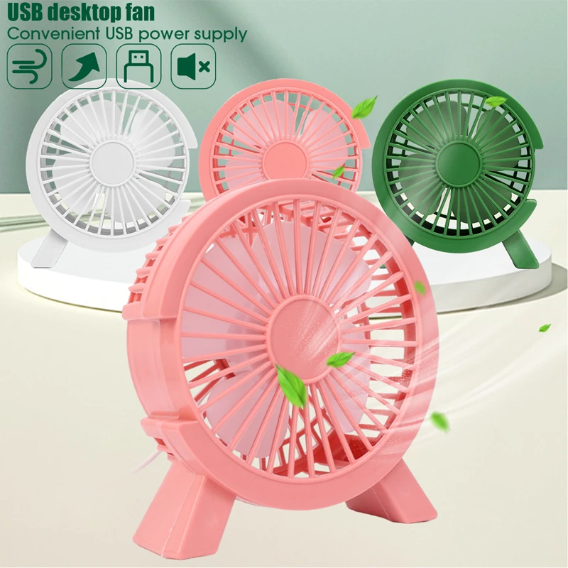 Portable USB Fans Cooling Fan Mute Ultra Quiet Suitable For Home Desk Office Bedroom Silent Table Standing Mini Desk Fans