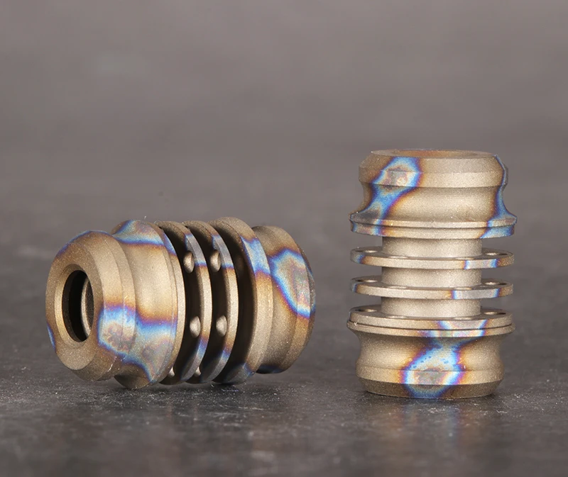 Aibote 1 Pièce En Alliage De Titane TC4 Pour Couteau, Perles, Paracorde