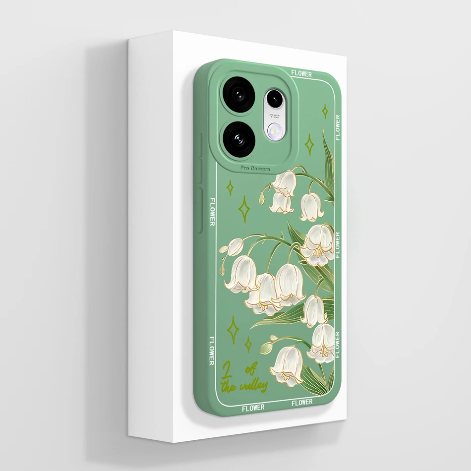 Elegant Chinese Ink Floral Soft Silicone Phone Case - Full Coverage Bumper Protection
