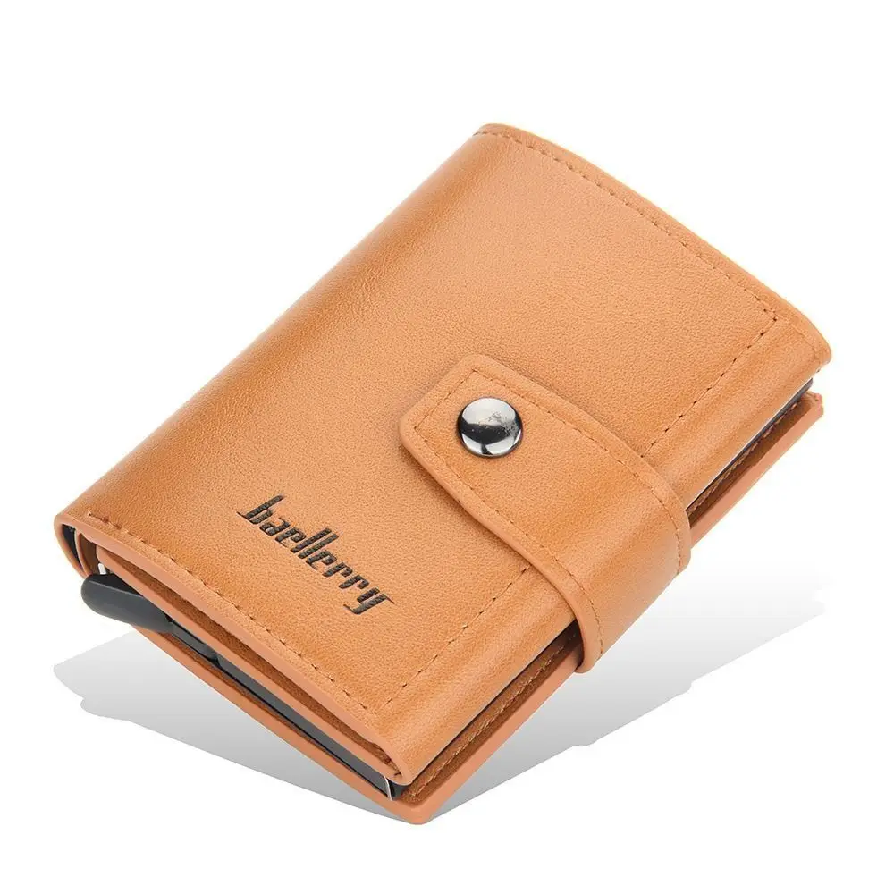 

With Magnetic Buckle Men's Short Wallet Leisure Multi-position Male Leather Purse Urban Recreational Contracted