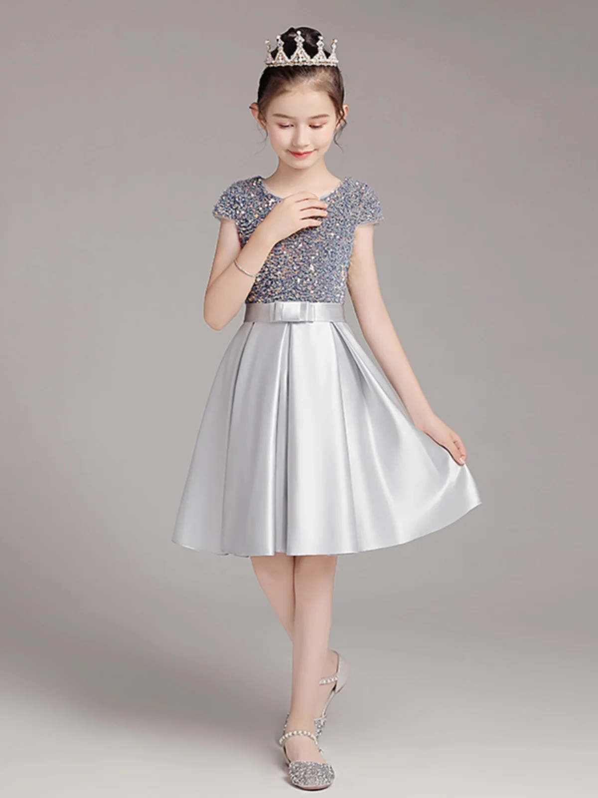 Elegant Christmas Dress for Girls Long Ceremony Banquet Concert Junior Wedding Party
