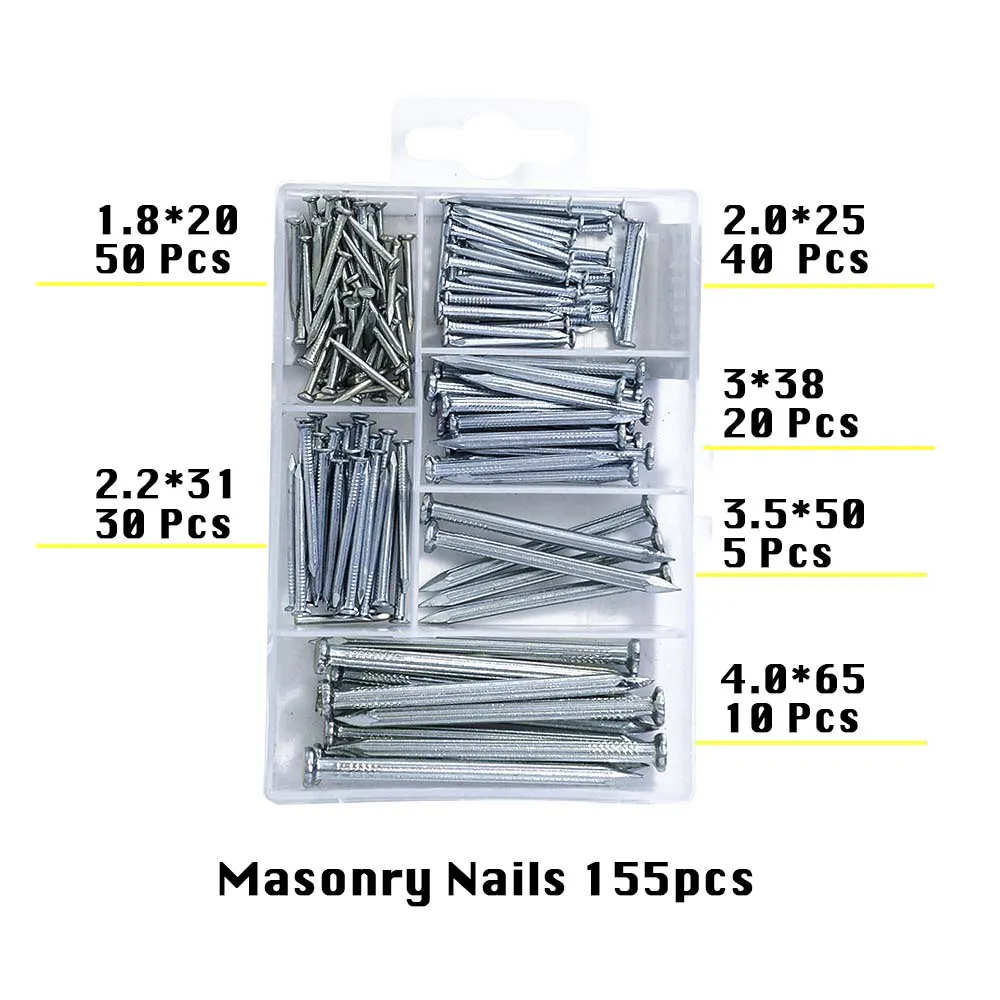 Nails Assortment Kit Picture Hanging Hardware seamless nails brad nails woodworking nails round head nails For Hanging Pictures