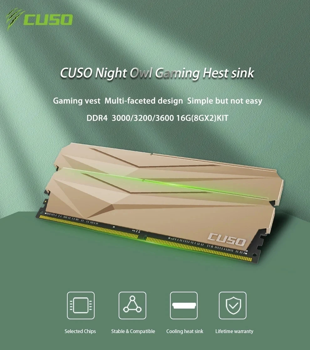 Desktop RAM Memory DDR4 8GB 3600MHZ 3200MHz for Desktop